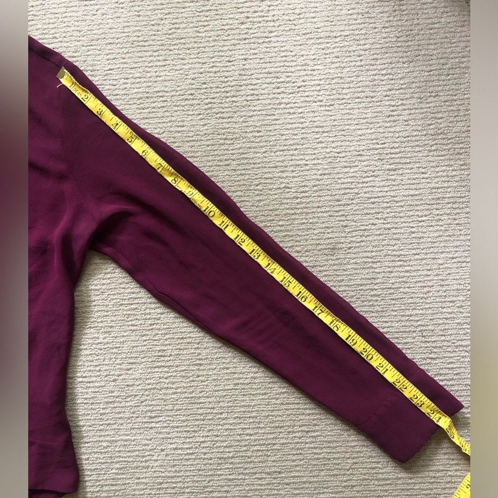 RW&CO Ruffle Burgundy Blouse - Picture 7 of 7